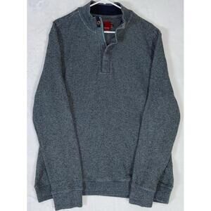 Southern Proper Pullover Fleece Sweater Gray 1/4 Zip Mens Size Medium Business M